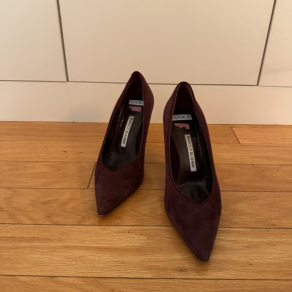 Manolo Blahnik Mauve/Violet Heels, 38, Women’s, Lightly Worn for runway